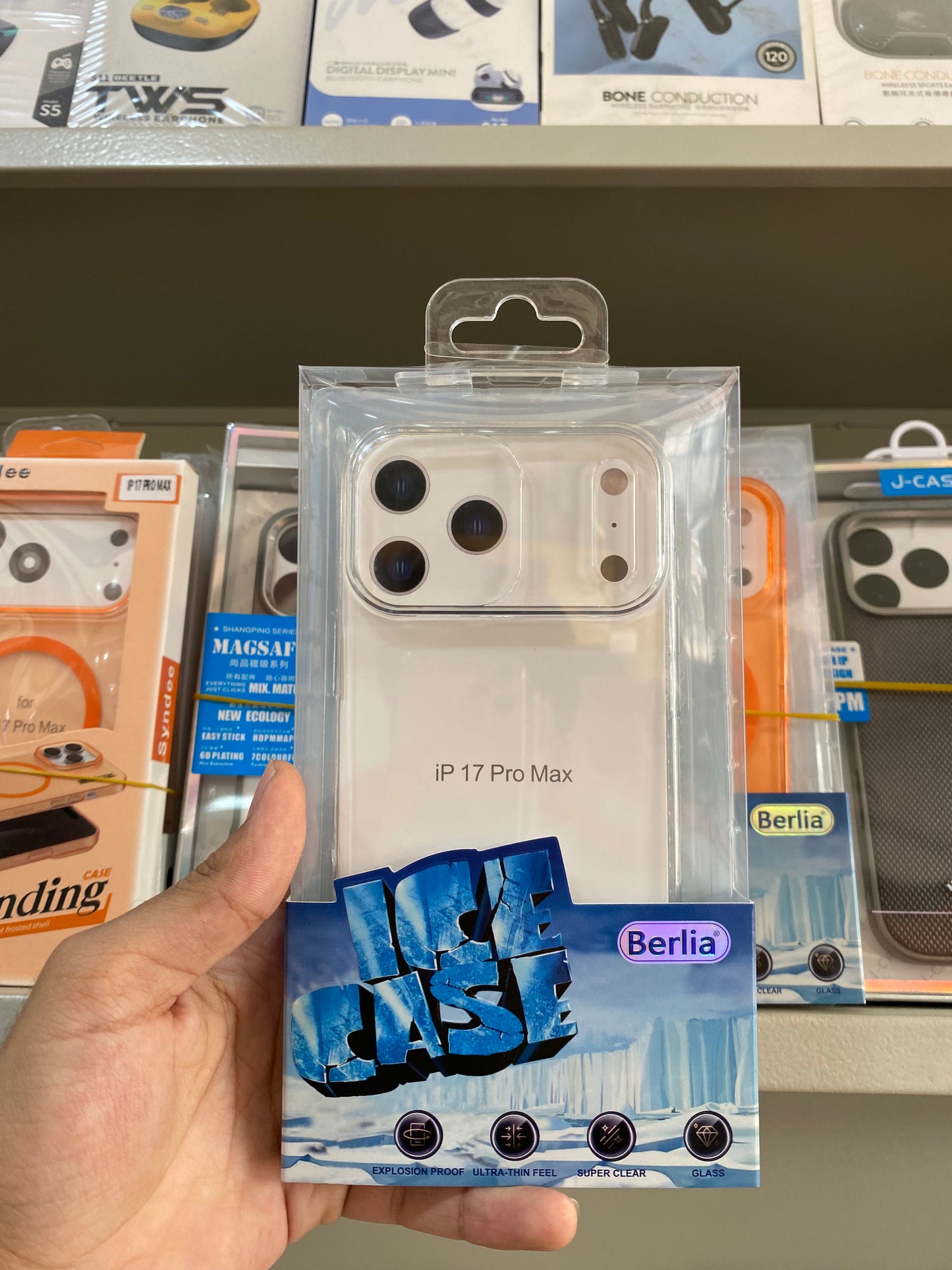 Ice Transparent Magnetic Case for iPhone– Shockproof Clear Cover