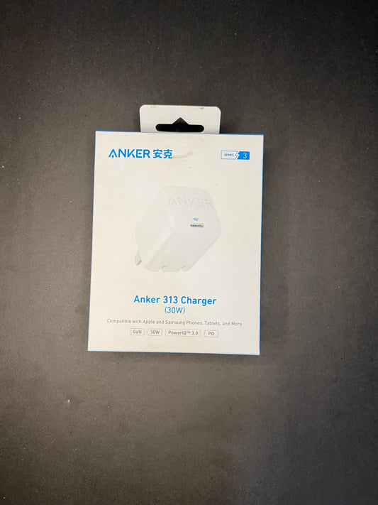 Anker 313 GaN Fast Charger 30W USB-C – Compact Power Adapter for Phones, Tablets & More