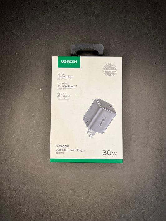 UGREEN Nexode 30W USB-C GaN Fast Charger – Compact & Efficient Power Adapter