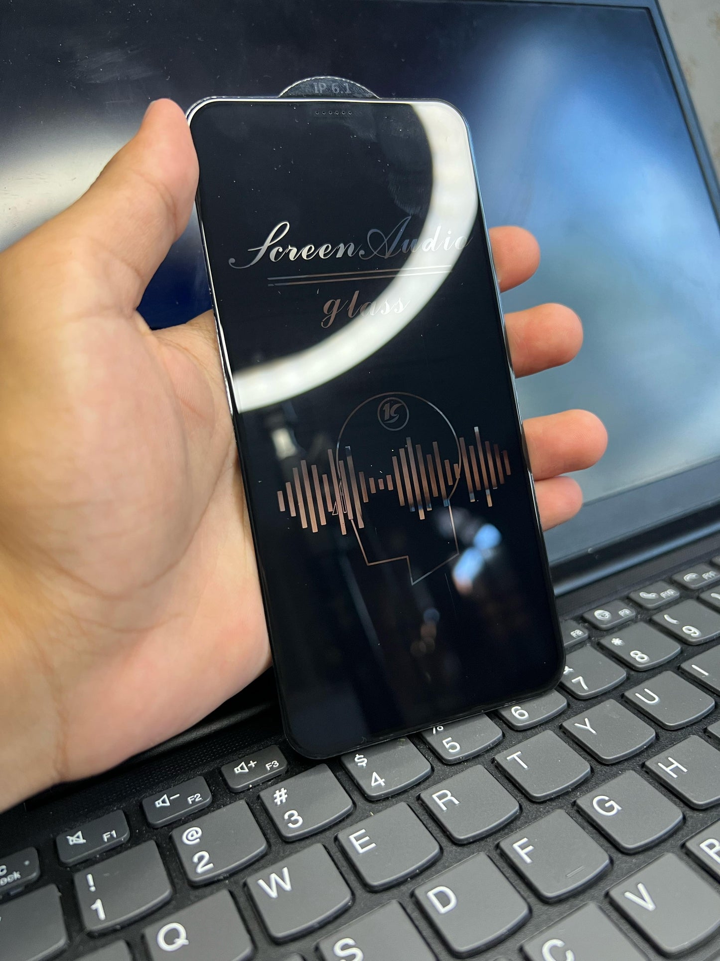 Screen Audio Glass with Dust-proof Holes All iPhones Models