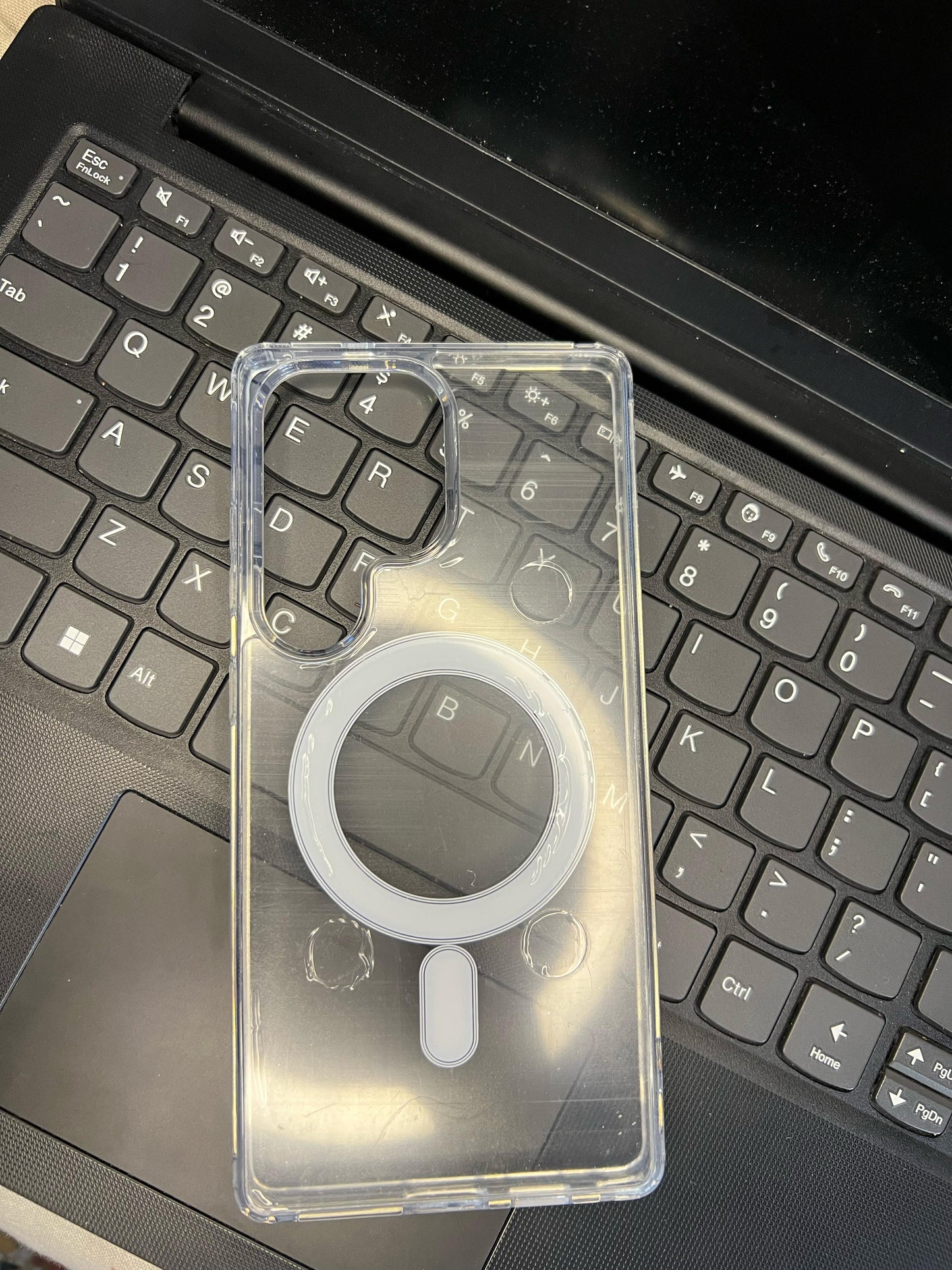 MagSafe Clear Transparent Case – Shockproof Slim Cover with Magnetic Ring