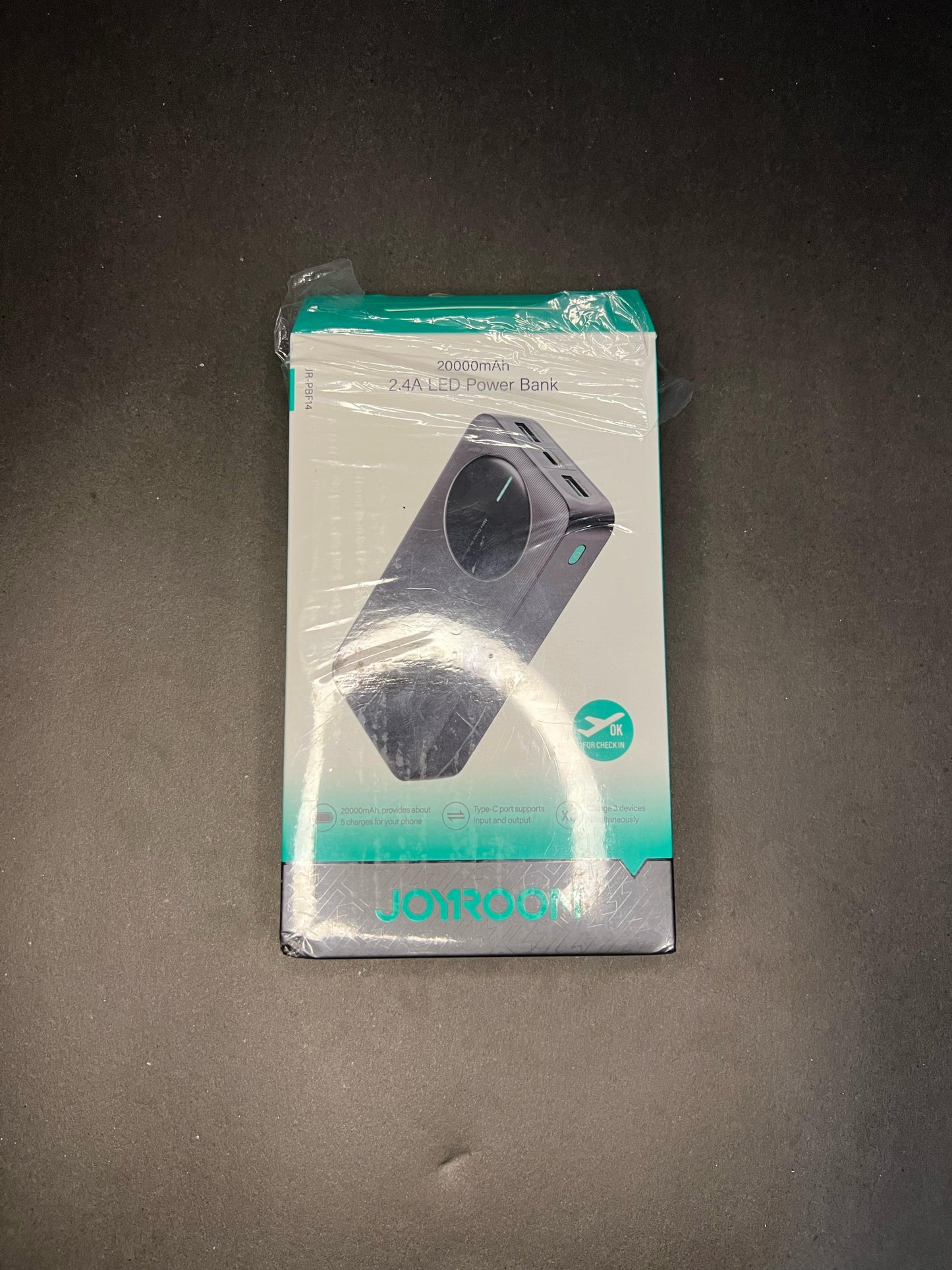 JOYROOM 20000mAh LED Display Power Bank – Fast Charging with 3 Outputs