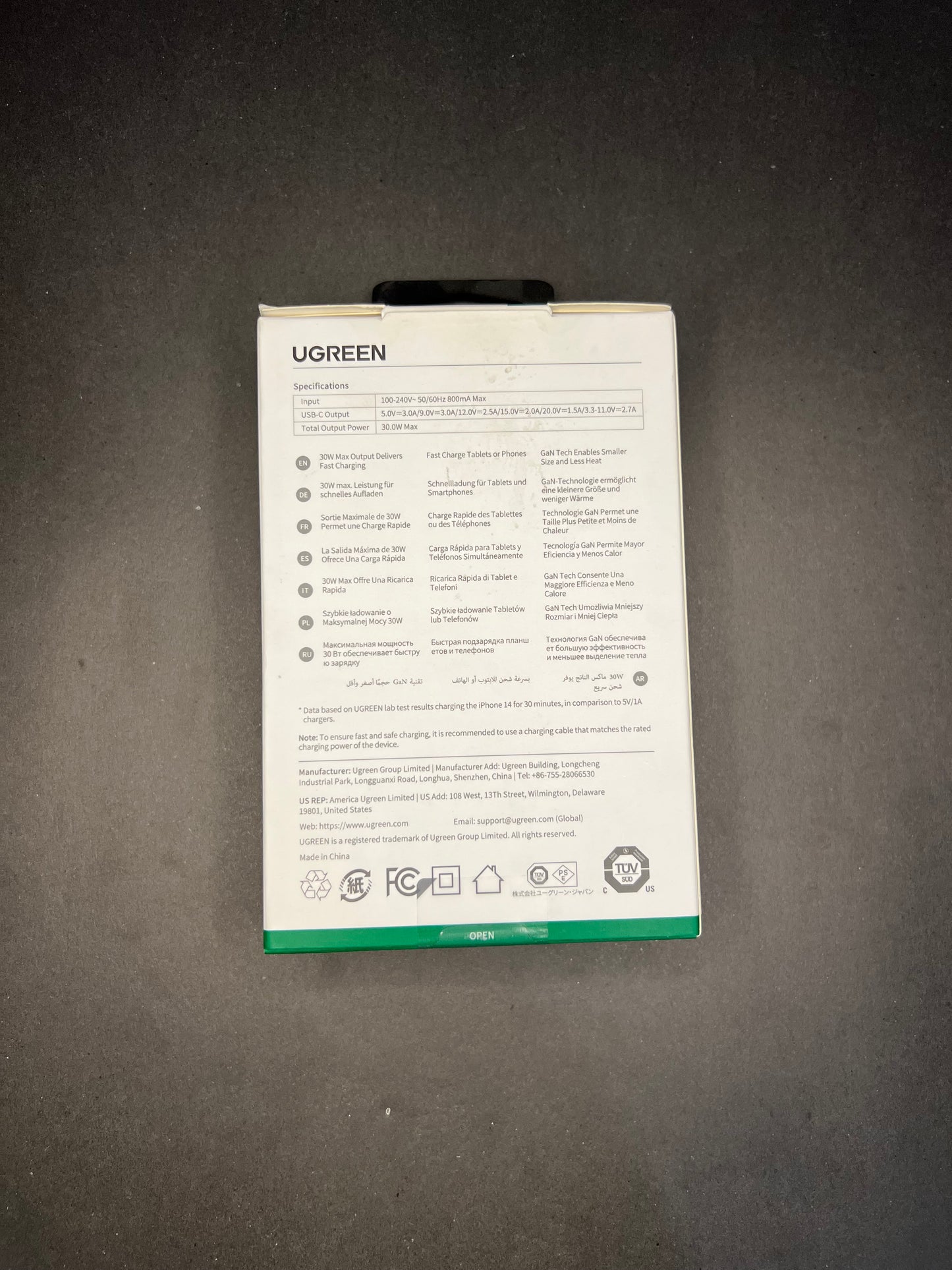 UGREEN Nexode 30W USB-C GaN Fast Charger – Compact & Efficient Power Adapter