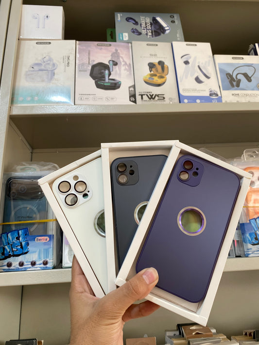 Metal AG Glass Case for iPhone | Matte Finish | Camera Protection