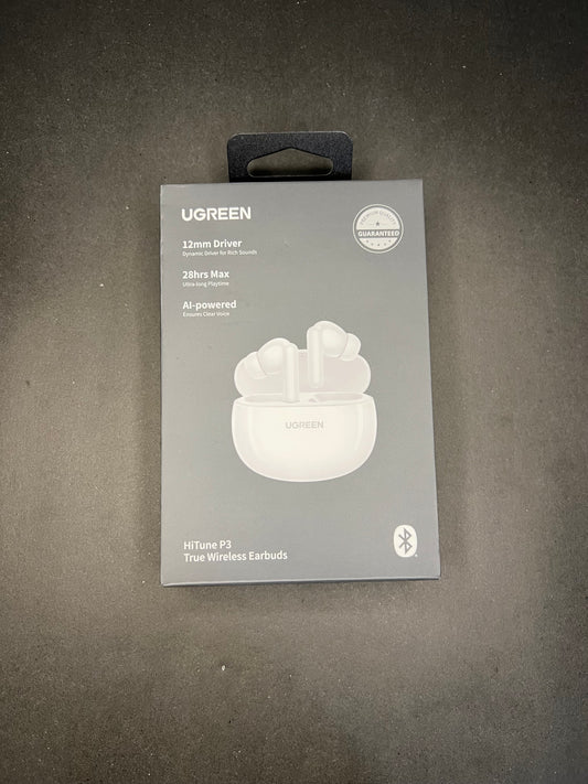 UGREEN HiTune P3 True Wireless Earbuds – 28H Playtime, AI-Powered Noise Reduction, 12mm Drivers