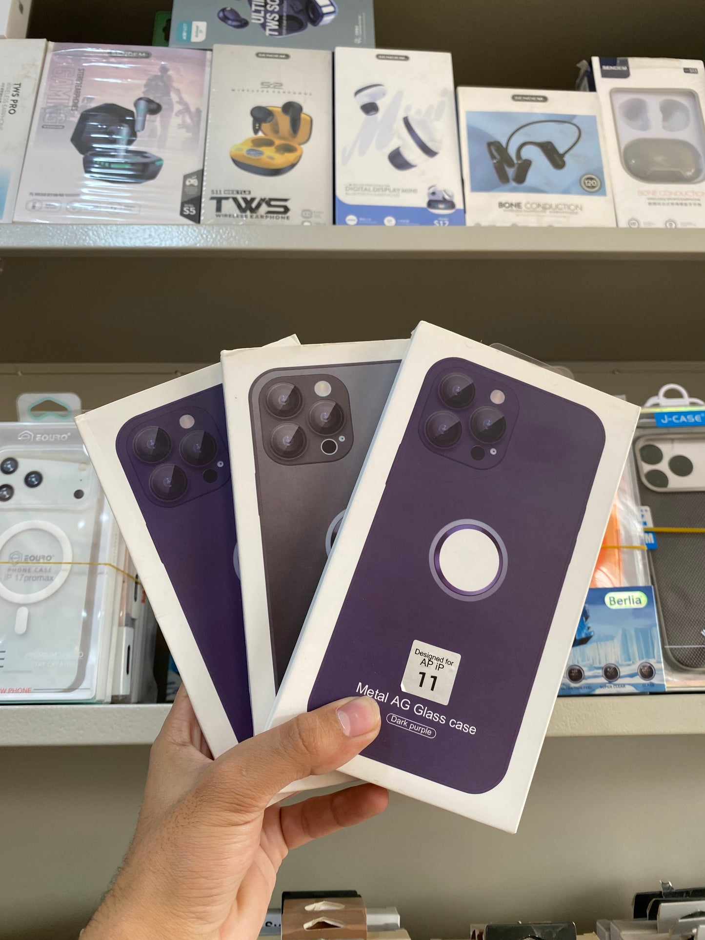 Metal AG Glass Case for iPhone | Matte Finish | Camera Protection