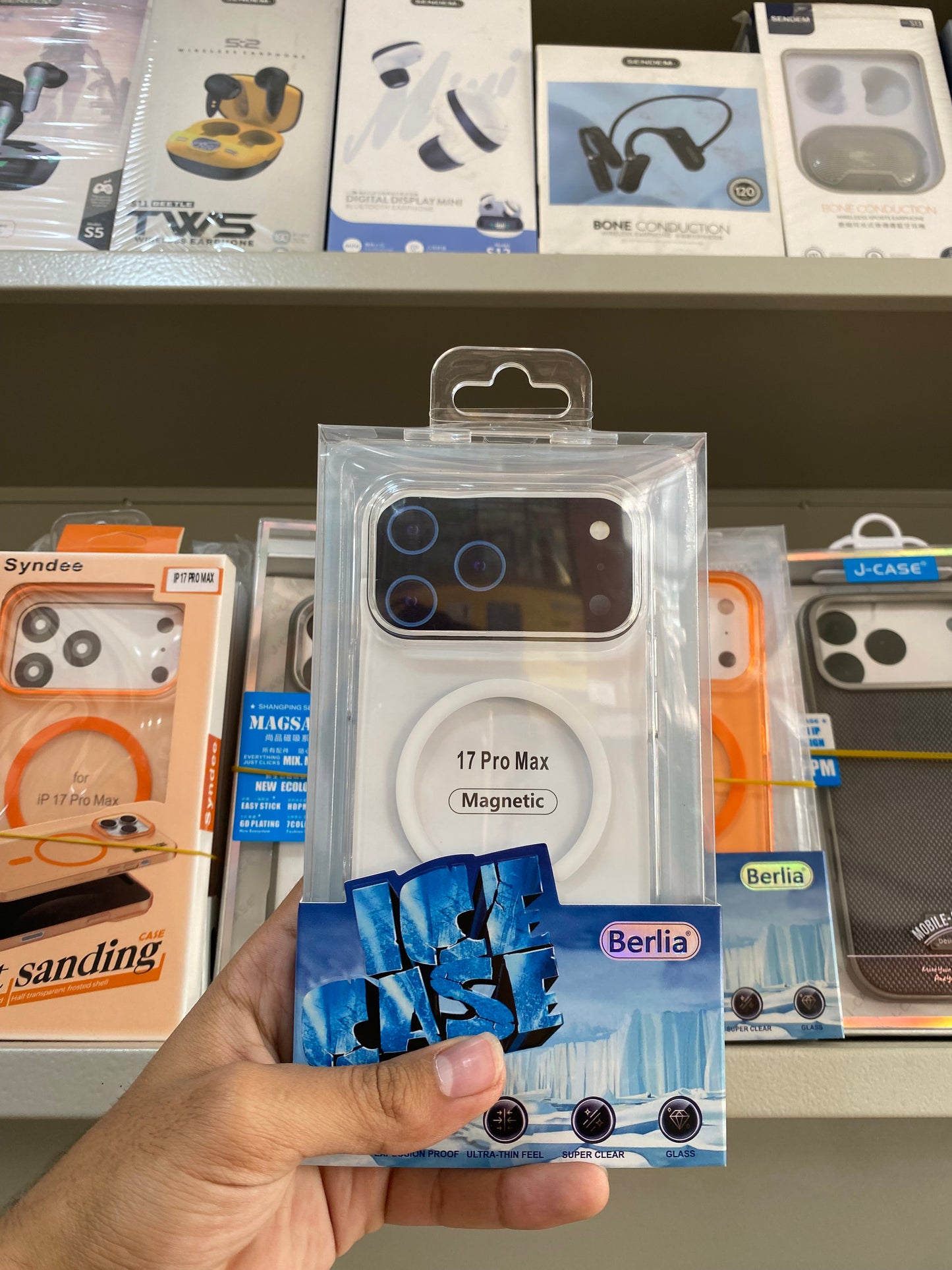 Ice Transparent Magnetic Case for iPhone– Shockproof Clear Cover