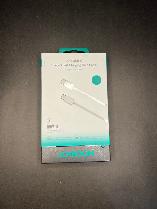 Joyroom 60W USB-C Braided Fast Charging Cable (Designed for iPhone 15&16 Series)