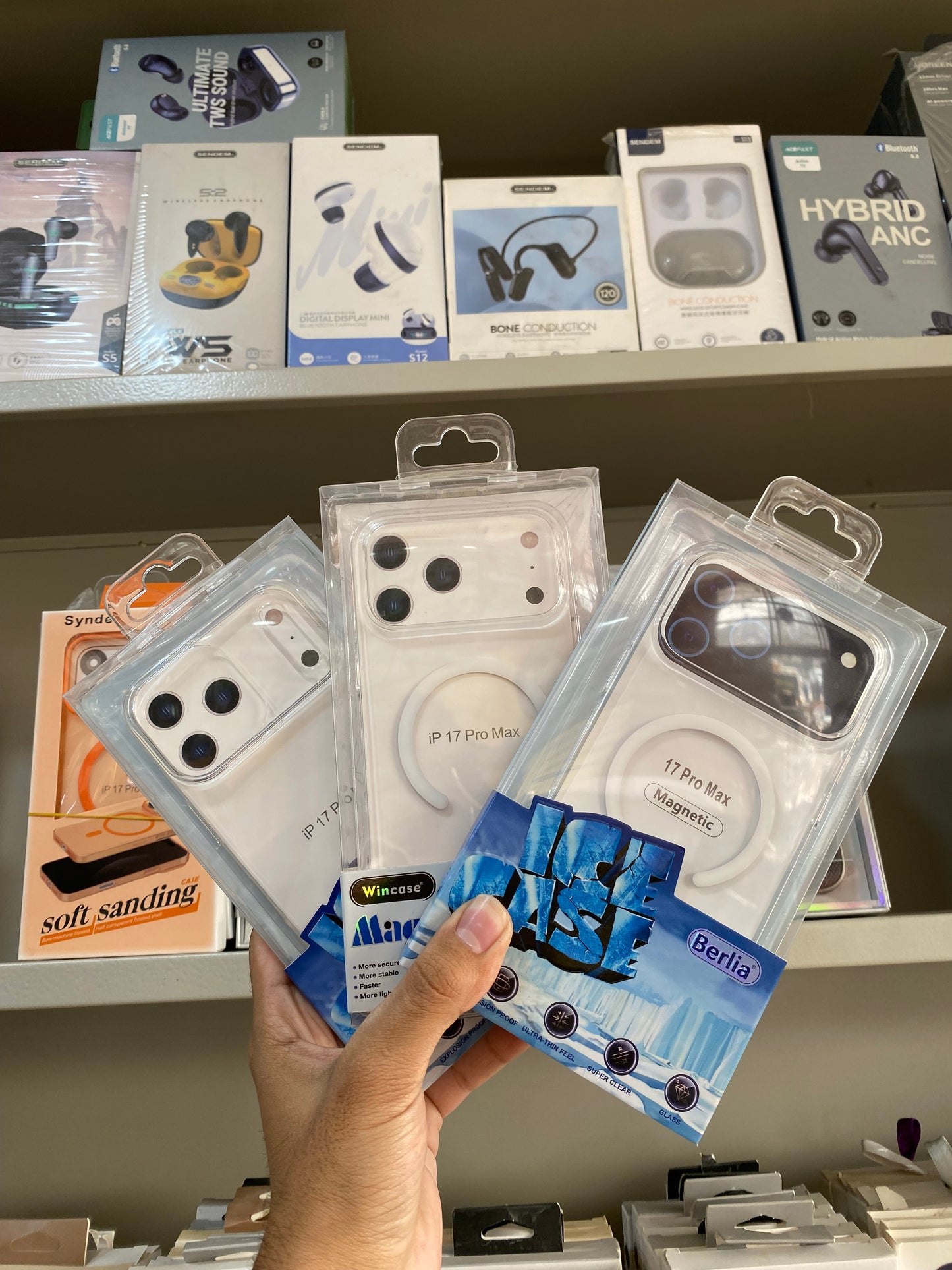 Ice Transparent Magnetic Case for iPhone– Shockproof Clear Cover