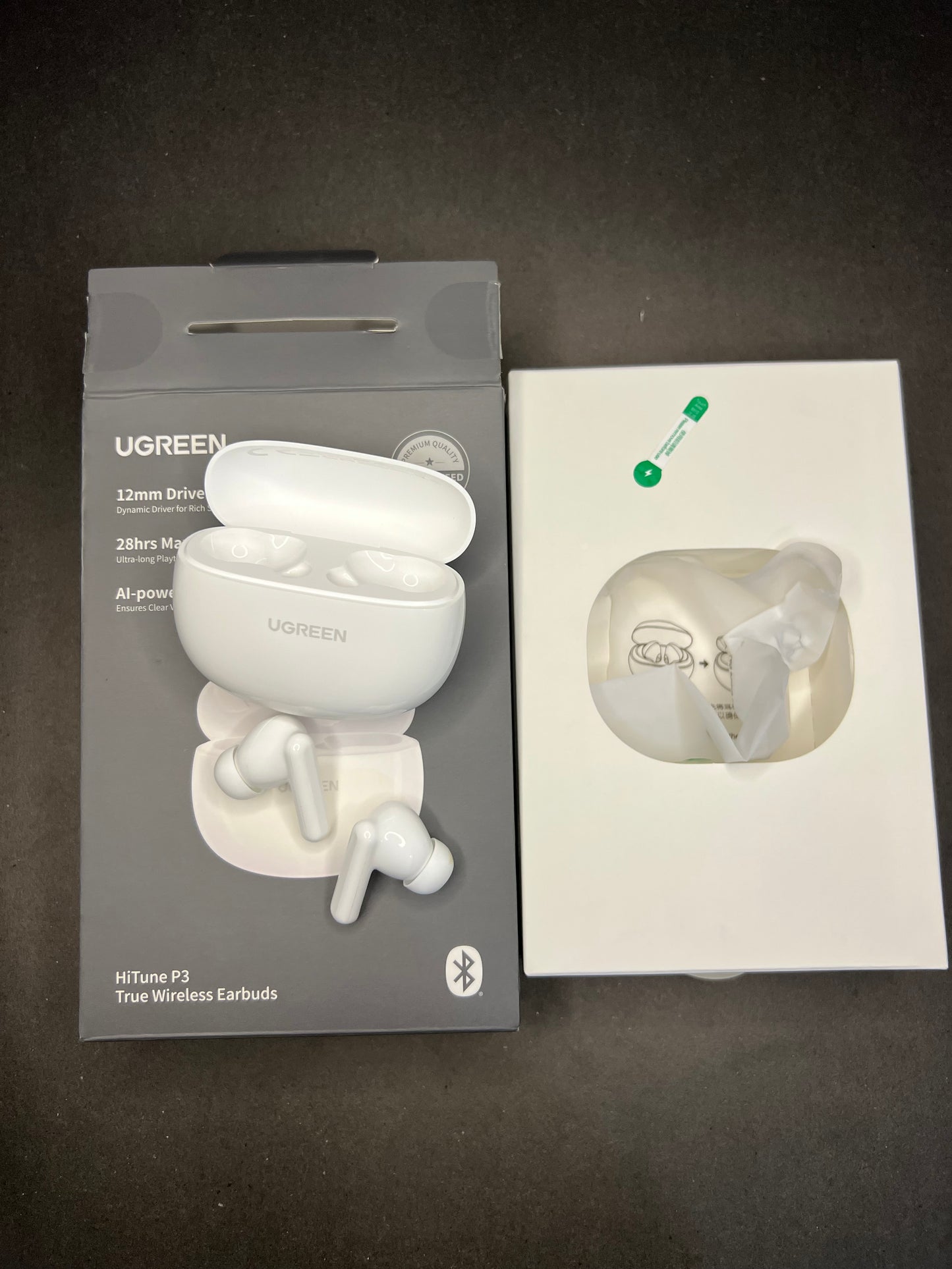 UGREEN HiTune P3 True Wireless Earbuds – 28H Playtime, AI-Powered Noise Reduction, 12mm Drivers