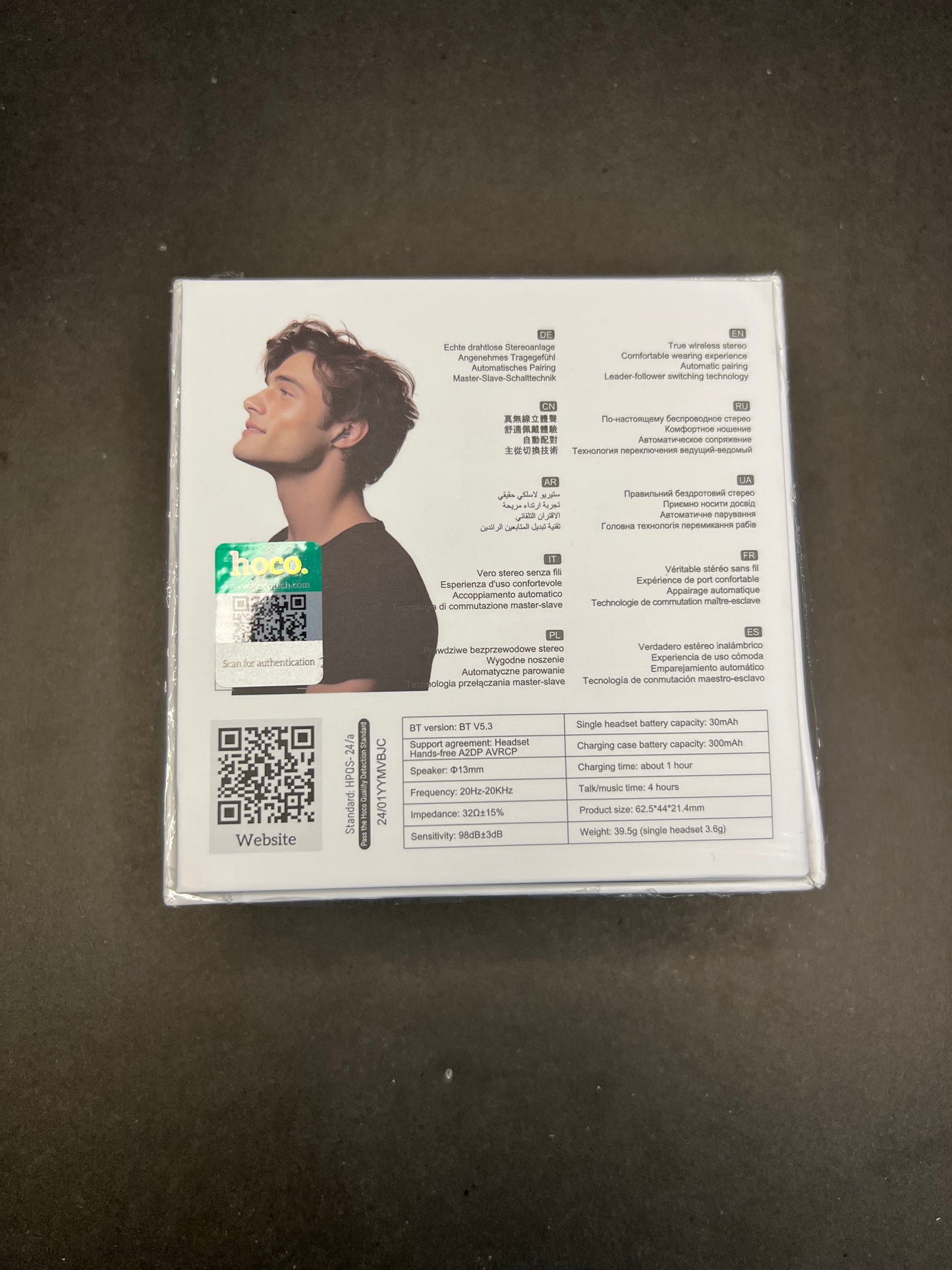 Hoco EW60 Plus ANC Wireless Earbuds – Noise Cancelling Bluetooth 5.3 Headset